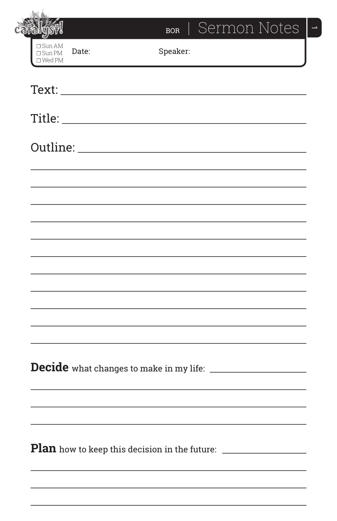 Catalyst Book of Remembrance