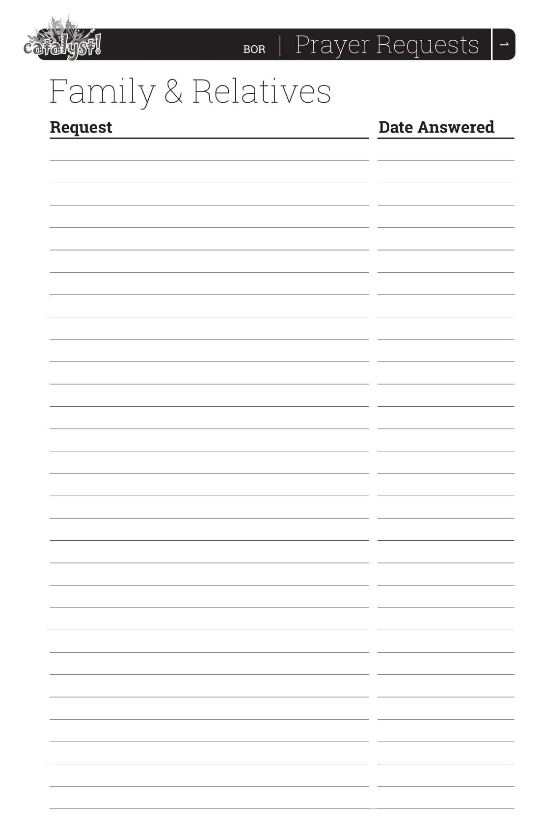 Catalyst Book of Remembrance